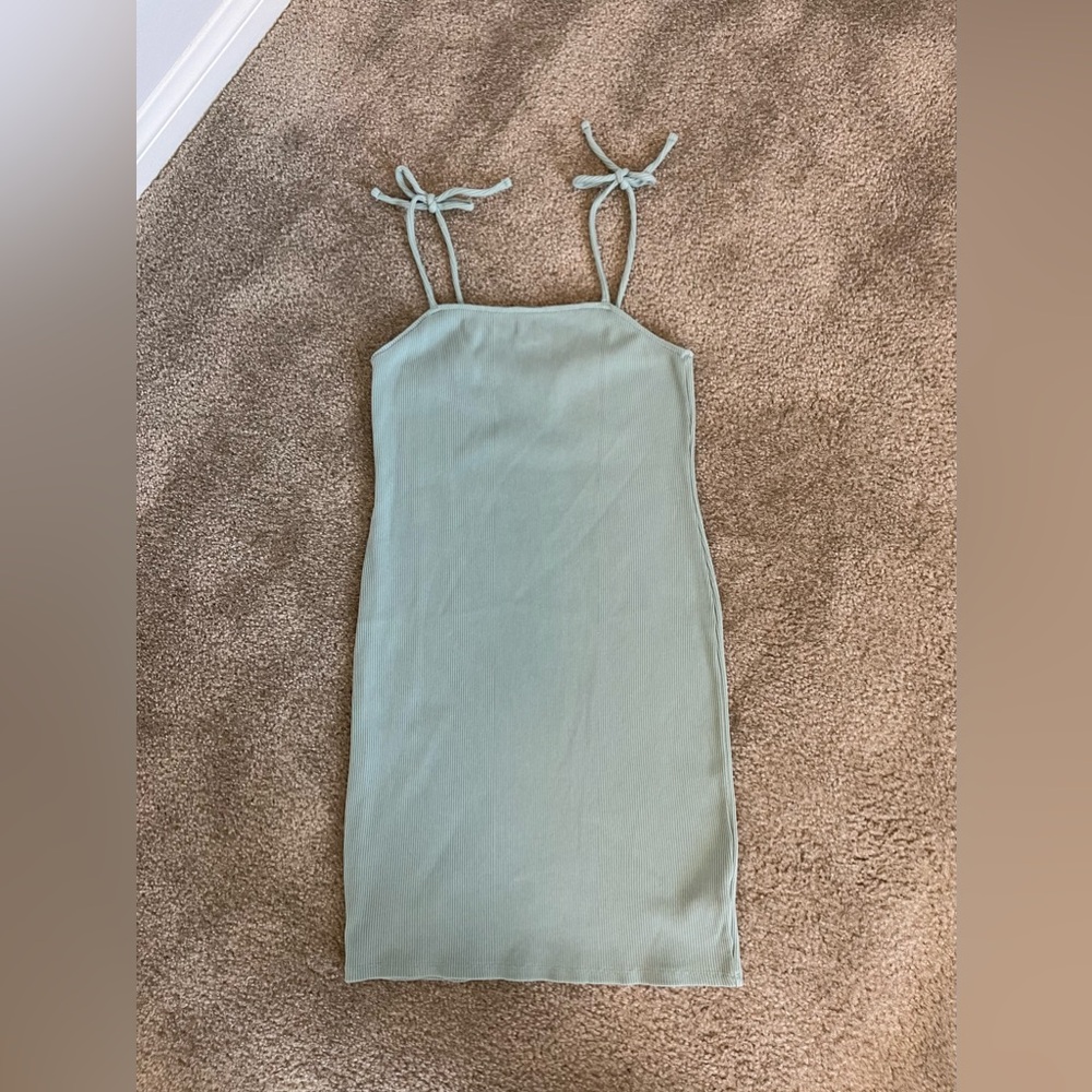 Wild Fable Mini Dress in Sage Green